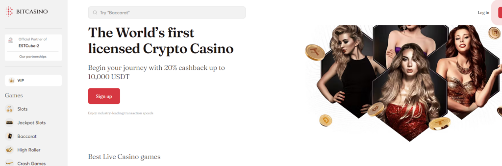 Bitcasino.io BNB betting