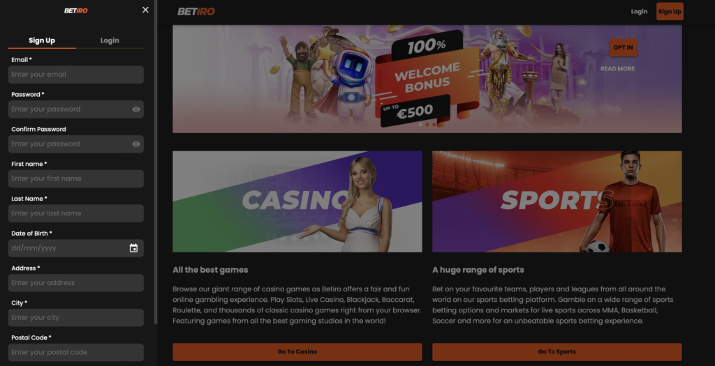 betiro crypto casino account