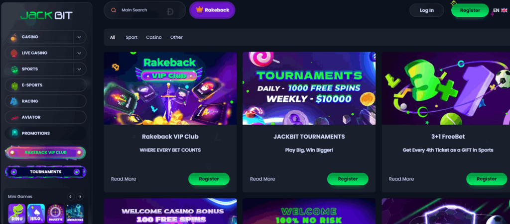 Jackbit casino criptográfico