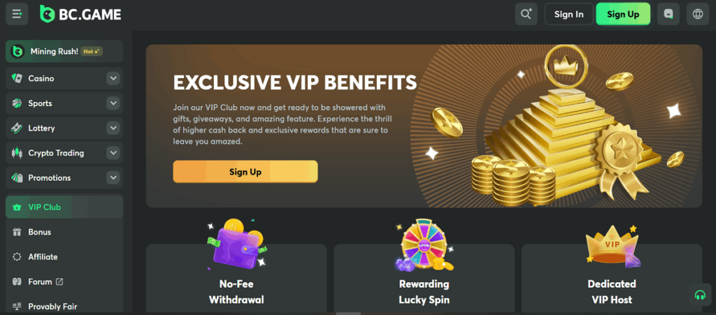 BC.Game Casino VIP Program